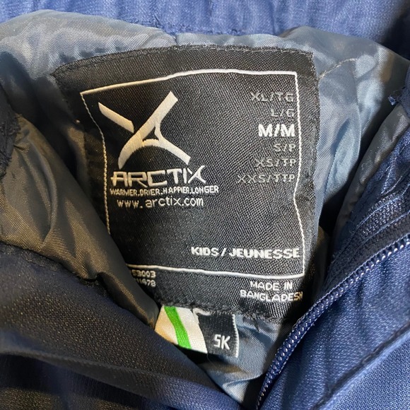 Arctix Kids Ski‎ Snow Pants Waterproof Insulated Navy Blue Medium 10/12 Winter - Picture 13 of 13